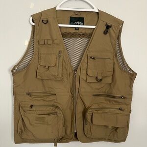 Men's Khaki Adventure Vest‎ Sz 2XL